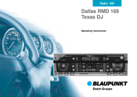 Blaupunkt Texas-DJ - Owners Manual